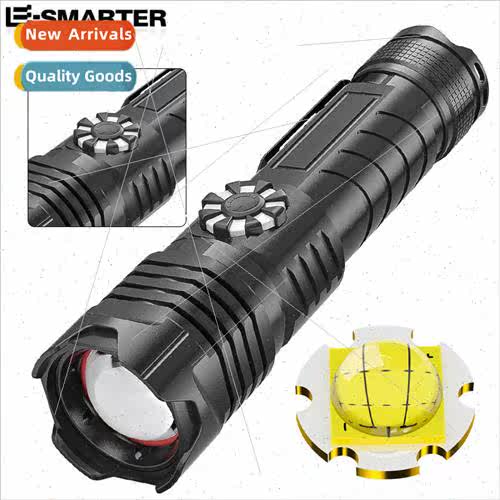 Super Bright Long Shot Telescopic Focus Flashlight Outdoor C
