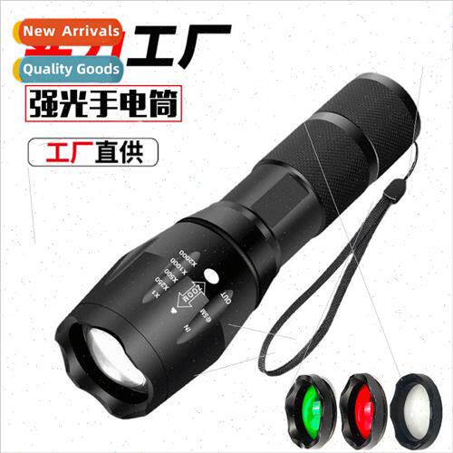 A100 outdoor led flashlight 18650 rechargeable t6 flashlight