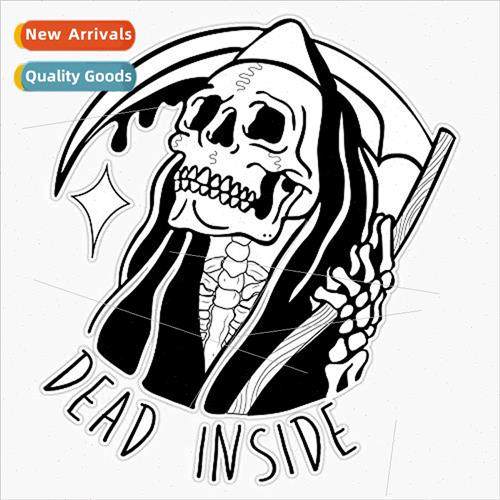 Car Stickers Dead Inside ckle Skull Car Laptop Bottle Motorc