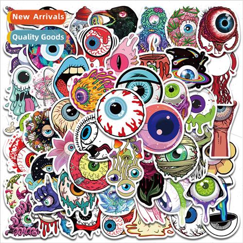 52 Scary Eyeball Graffiti Stickers ggage Laptop Mug Skateboa