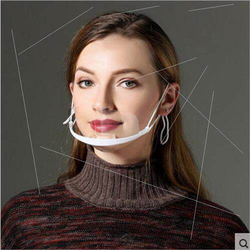 Anti-fog transparent plastic masks Smile transparent environ