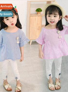 Korean  of the small children in seven pants small flower su