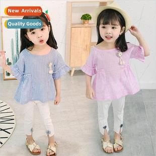 small children flower pants the seven Korean