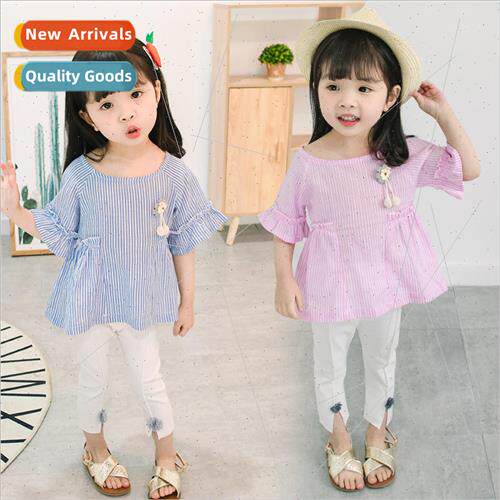 Korean  of the small children in seven pants small flower su