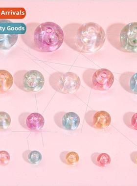 6-14mm acrylic transparent AB color beads loose beads handma