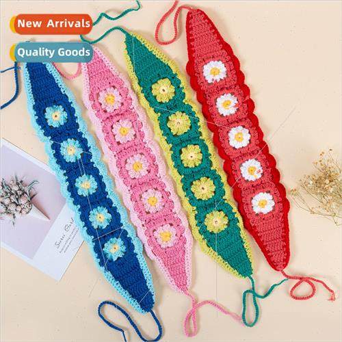 Korean  of the retro hand-knitted sweet cute wind hair bands