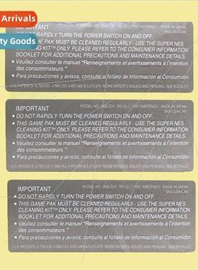 SNES Cartridge Replacement Sticker SNES US Game Card Replace