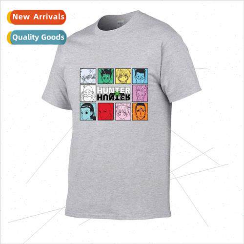 2021 Summer Fashion Casual Cotton T-shirt Japanese Comic HUN