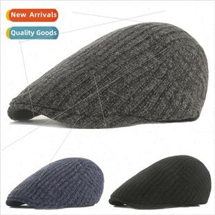 head ton newsboy duck the around big mens cap knitted Winter