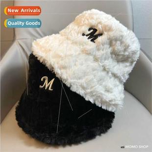 embroidered fisherman hat Korea winter letters female warm