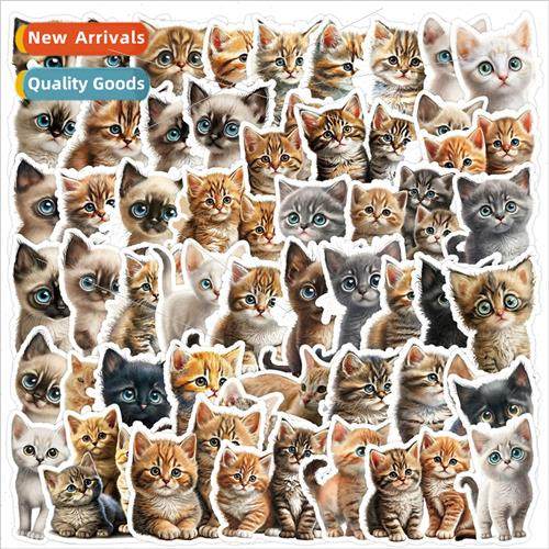 50 pcs of cute kitten stickers water cup cell phone refriger