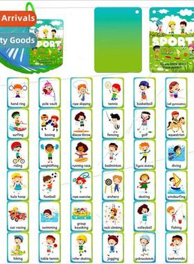 50 new childrens baby cognitive early education card childre