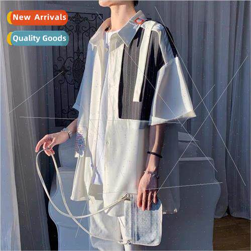 Shirt mens summer new design niche short-sleeved jacket nd c