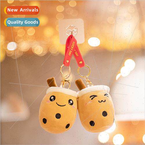 New cute milk tea cup pendant plush toys cartoon milk tea do