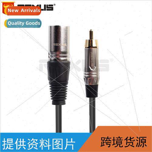 New zinc alloy shell RCA male to ca male microphone mixer ad