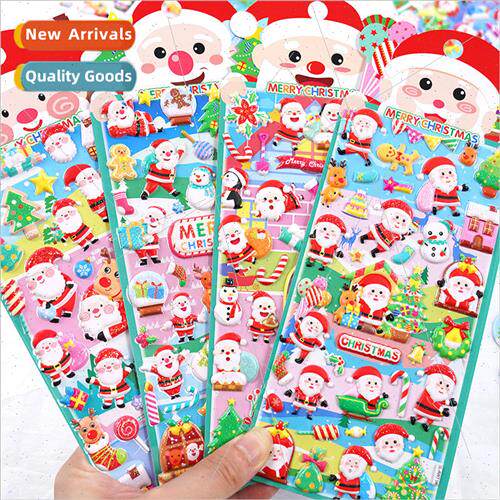 Santa Claus foam stickers 3D stereoscopic cute cartoon child