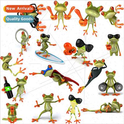 Frog car stickers Frog wall stickers 220X23CM large mixed  d