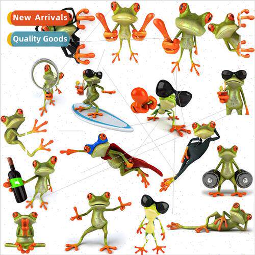 Frog car stickers Frog wall stickers 220X23CM large mixed  d