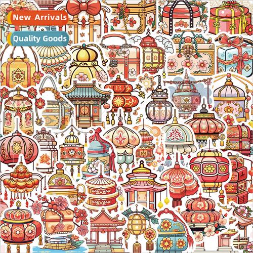 50 Retro Cartoon Ancient Objects Graffiti Stickers Decoratio