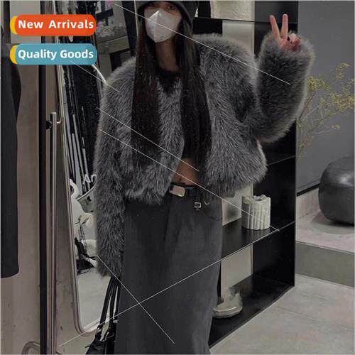 Eco-friendly Toka fox fur coat female 2023 niche temperament