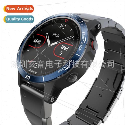 适用 Garmin Fenix5 Scale Metal Bezel Racing Protective Bezel