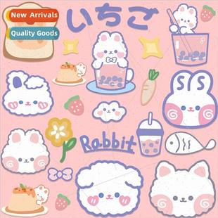 bear rabbit stickers Cartoon ipad food laptop decorativ cute