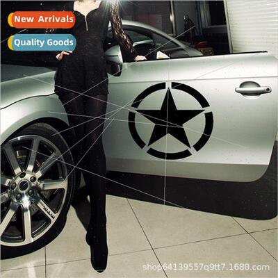 The new pentagram car stickers creative personality rearview