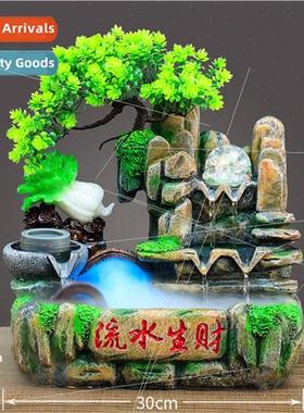 Wealth-attracting waterwheel feng shui wheel water generates