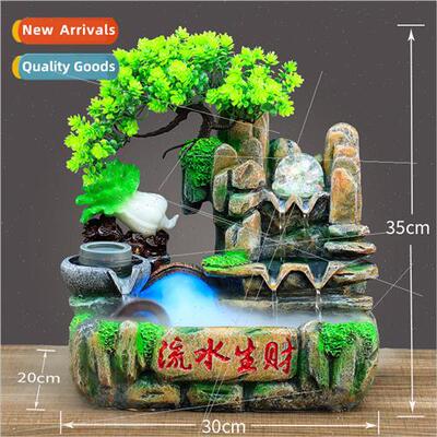 Wealth-attracting waterwheel feng shui wheel water generates