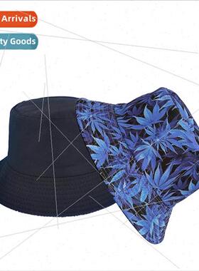 The new maple leaf leaves pattern fisherman hat men and wome