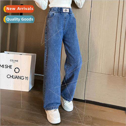 2023 new childrens clothing girls 适用eign- jeans fall and w
