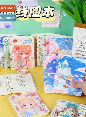 Cute girl A7 coil book cartoon mini notebook pocket notebook