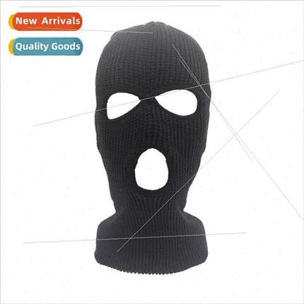 Polyester knitted metatarsal three-hole knit pullover hat me