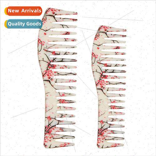 Hair styling mens oil hair comb electroplated plastic anti-s