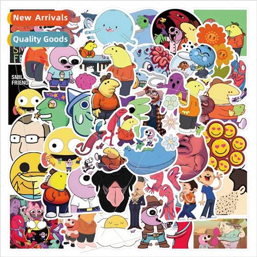 50 Cartoon Animation Smiling Friends s ggage Helmet Waterpro