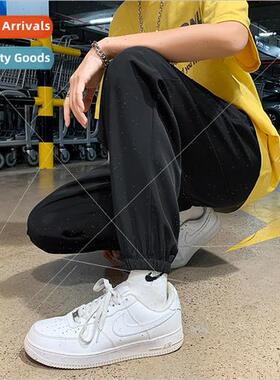 Pants mens nd ins ice silk straight sports small legged pant