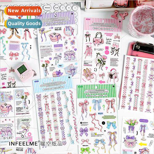 -adhesive stickers pink dependence series Korean cute dreamy