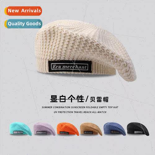 Autumn and winter light warm personality knitted beret child