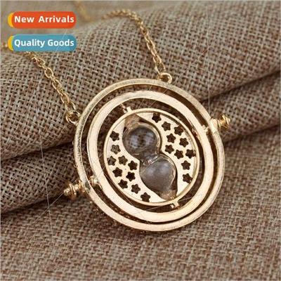 Rotatable Necklace Time Time Changer Hourglass Necklace Swea