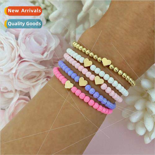 Bohemian  Hyuna personalized stacked solid color acrylic bea