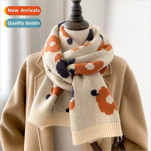 Korean  of the small fresh knitted scarf female autumn and w