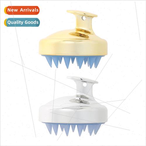 head massage brush silicone soft teeth shampoo brush scalp c