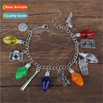 Stranger Things Bracelet ght Bulb Chandelier Baseball Bat Ch
