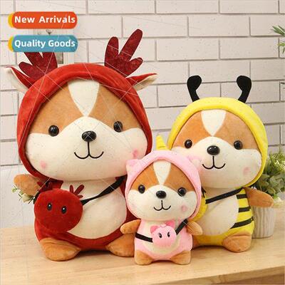 Cute squirrel trans适用med unicorn doll Christmas elk doll p