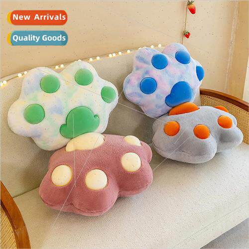 New cat paw pillow plush toys cartoon large tiger bear paw d