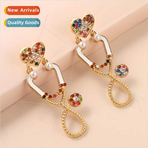 Metal Medical Stud Earrings Earrings Costume Matching Access