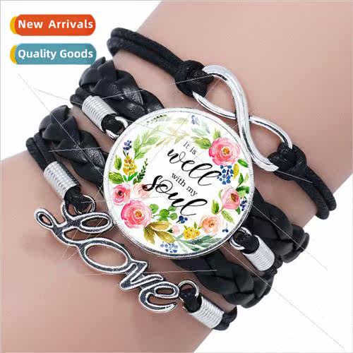 New Accessories 25MM Multi-Layer Braided Love Wreath Bracele