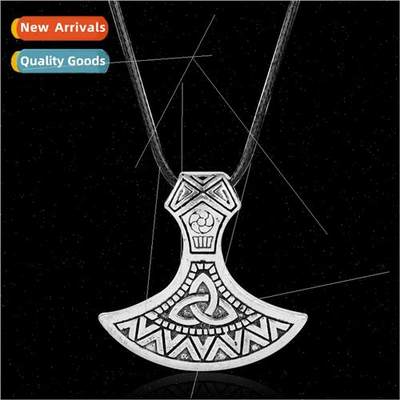 Scandinavian Viking Possessed Axe Pendant Necklace Creative