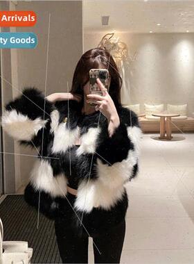 imitation fox fur coat womens autumn and winter  senior sens