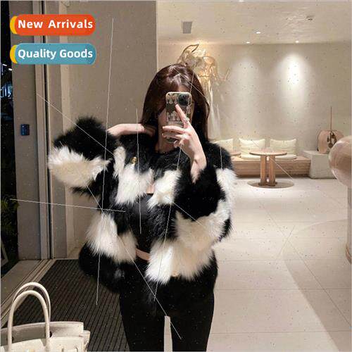 imitation fox fur coat womens autumn and winter  senior sens